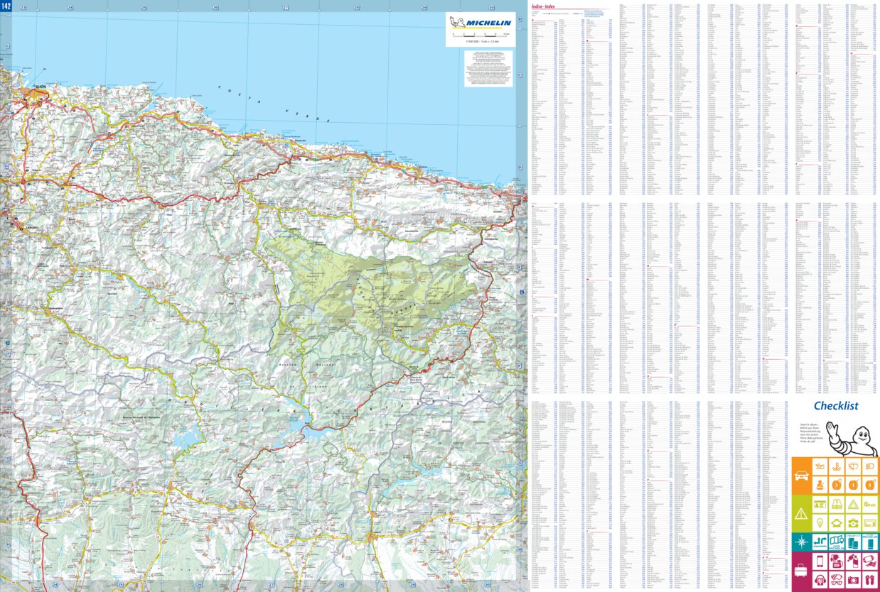 Asturies Costa Verde Map By Michelin Avenza Maps 5351