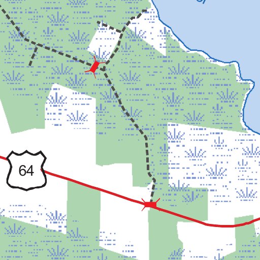 Alligator River Game Land map by North Carolina Wildlife Resources