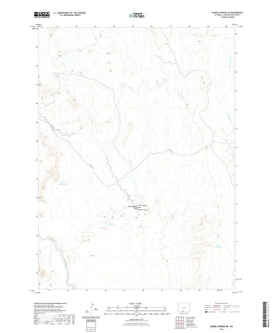 Barrel Springs SW, WY (2021, 24000-Scale) Preview 1