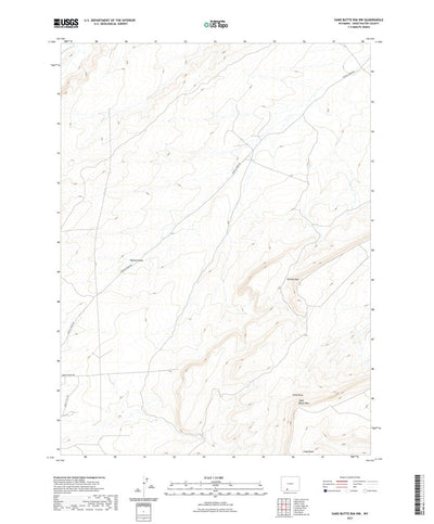 Sand Butte Rim NW, WY (2021, 24000-Scale) Preview 1