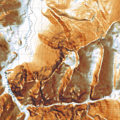 El Azufre Slope Map