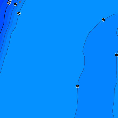05. Ладижинське водосховище. (с.Новоселівка). Карта глибин.