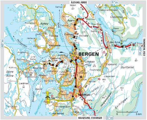 Scandinavie, Finlande / Scandinavië, Finland Inset Bergen