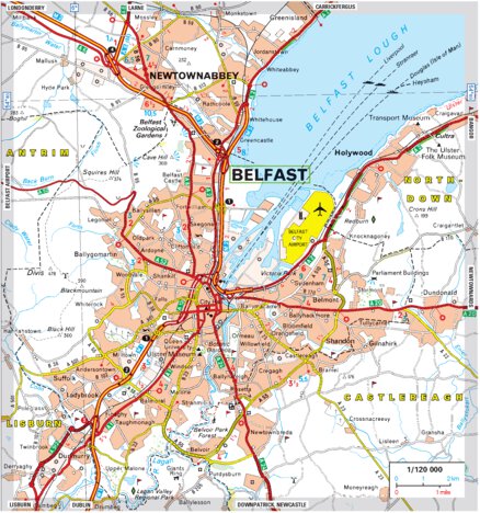 Irlande - Ierland Inset Belfast