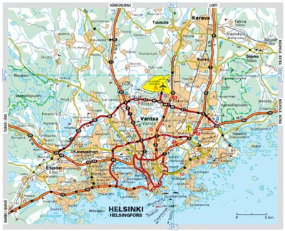 Scandinavie, Finlande / Scandinavië, Finland Inset Helsinki