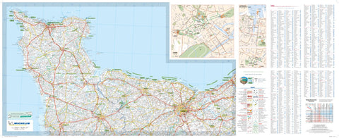 Carte Routiere Touristique Plages Du Debarquement - Presqu'Ile Du Cotentin - Main