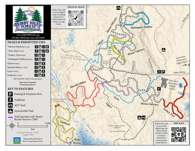 Libby Hill Forest Trails Map