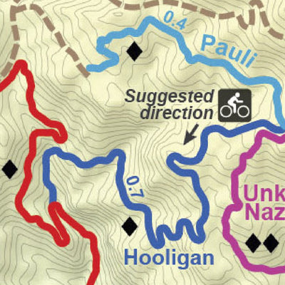 Arkansas Hills Trail System Detail