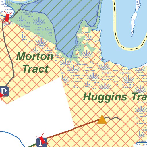 White Oak River Game Land map by North Carolina Wildlife Resources