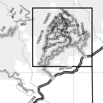 Motor Vehicle Use Map, MVUM, Grandfather District, Pisgah National Forest