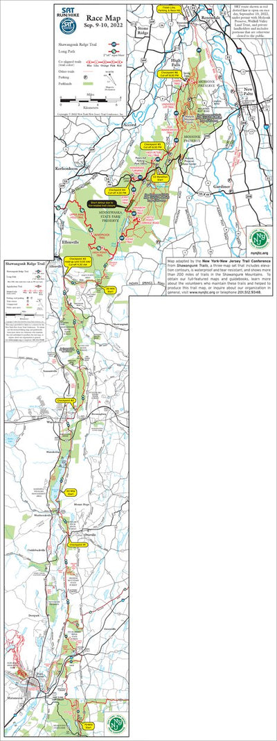 SRT Run/Hike 2022 - Event Map for September 2022