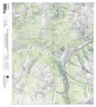 Silverton, Colorado 7.5 Minute Topographic Map