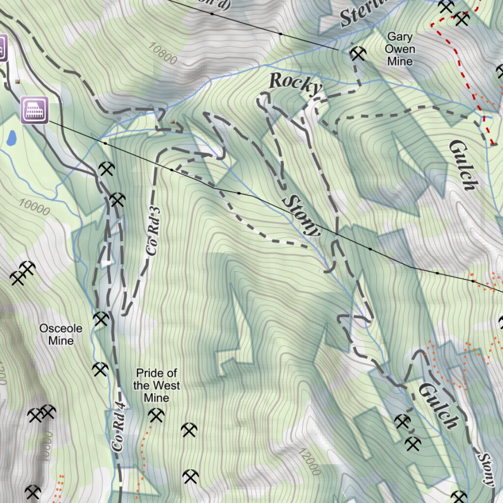 Howardsville, Colorado 7.5 Minute Topographic Map by Apogee Mapping