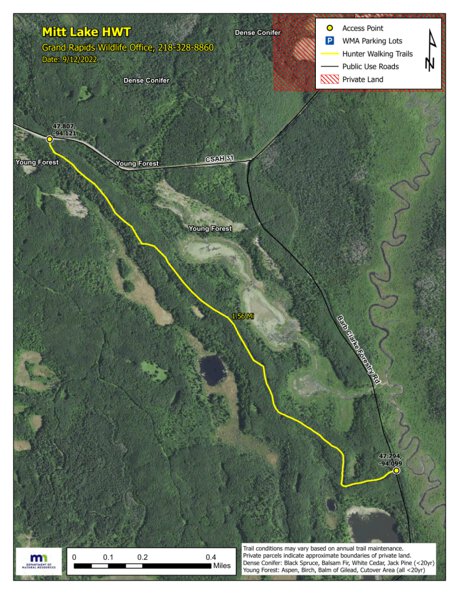 Mitt Lake HWT 2022 Map by Minnesota Department of Natural Resources ...