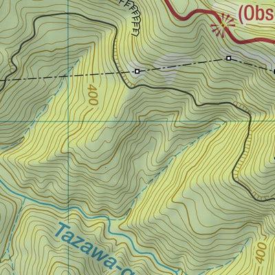 Yozo-san 与蔵山 Hiking Map (Tohoku, Japan) 1:25,000