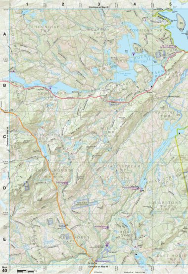 Maine Atlas & Gazetteer Map 40