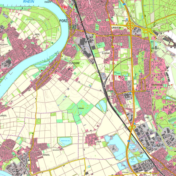Köln 2 (1:25,000) Map by Bezirksregierung Koln | Avenza Maps