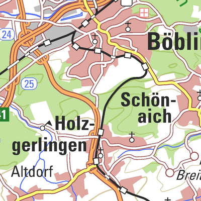 Map of Baden-Wurttemberg