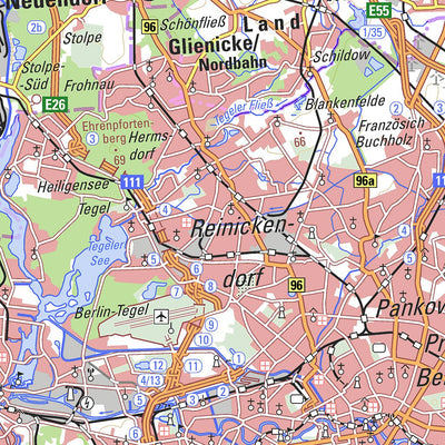 Map of Brandenburg