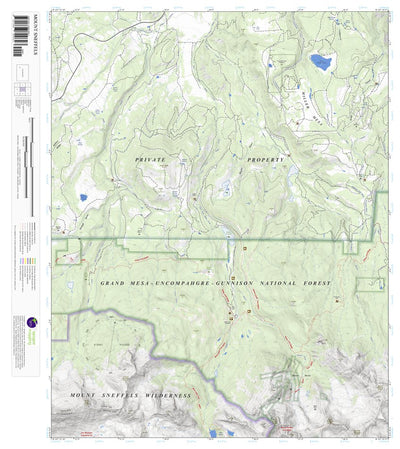 Mount Sneffels, Colorado 7.5 Minute Topographic Map