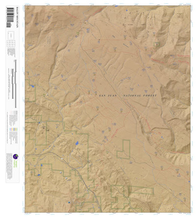 Baldy Mountain, Colorado 7.5 Minute Topographic Map - Color Hillshade