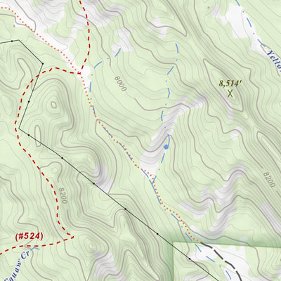 Baldy Mountain, Colorado 7.5 Minute Topographic Map