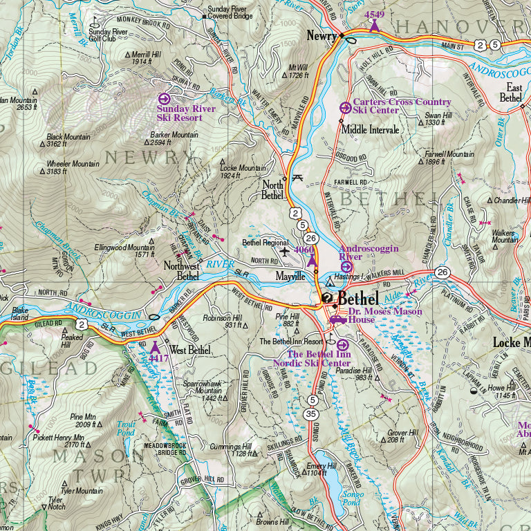 Maine Atlas & Gazetteer Map by Garmin Avenza Maps