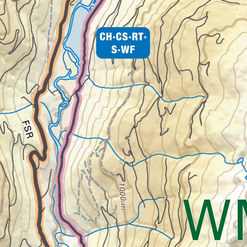 WMU 3-35 Thompson Region BC Hunting Topo Map by Backroad Mapbooks ...