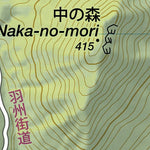 Yakushi-san 薬師山 Hiking Map (Tohoku, Japan) 1:10,000