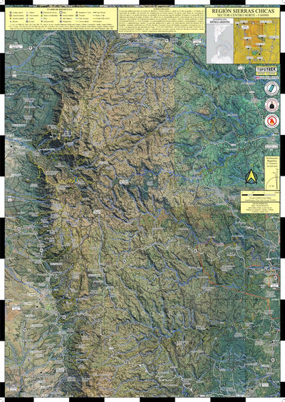 Mapa de Senderos - Sierras Chicas de Córdoba