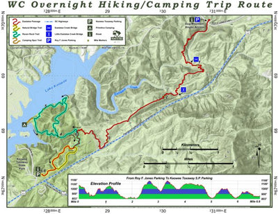 Women's Conference 2022 Overnight Hiking/Camping Map