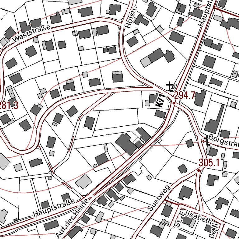 Birken-Honigsessen 1 (1:5,000) Map by Landesamt fur Vermessung und ...
