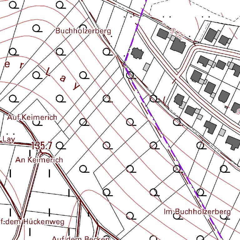 Sinzig 4 (1:5,000) Map by Landesamt fur Vermessung und ...