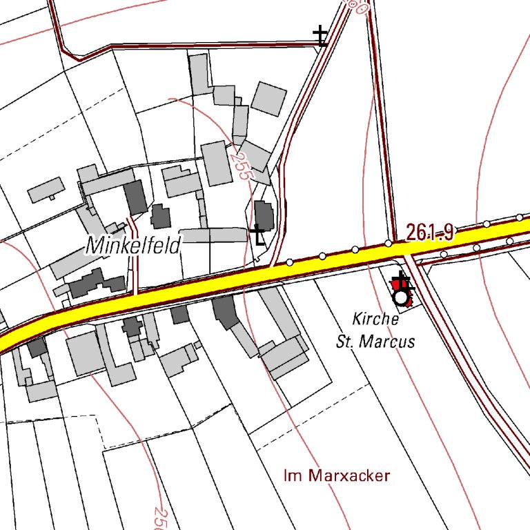 Kerben (1:5,000) Map by Landesamt fur Vermessung und ...