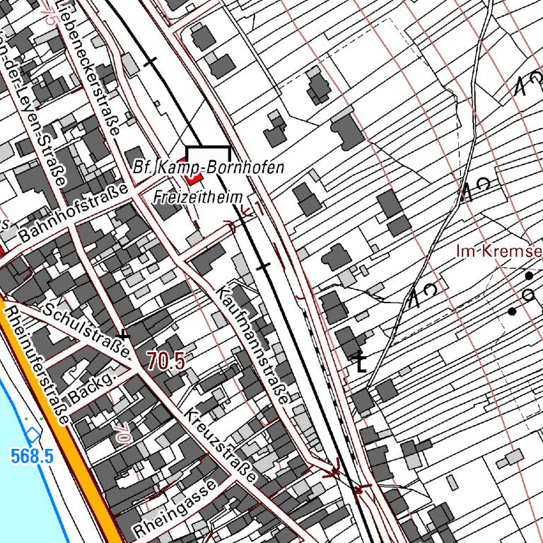 Kamp-Bornhofen 2 (1:5,000) Map by Landesamt fur Vermessung und ...