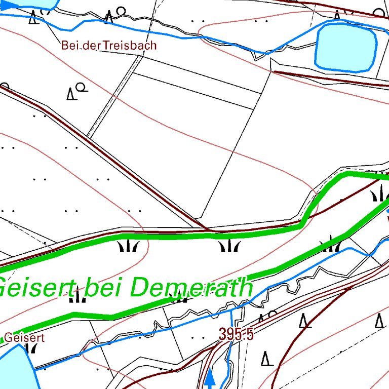 Dimraeth Full Map Demerath 1 (1:5,000) Map by Landesamt fur Vermessung und ...