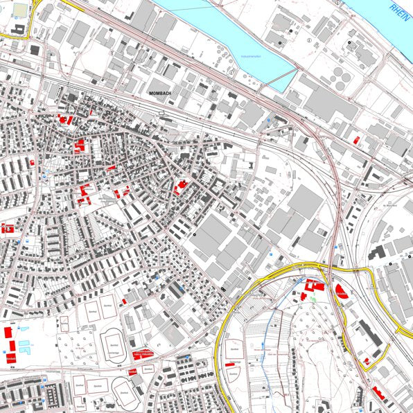 Mainz 4 (1:5,000) Map by Landesamt fur Vermessung und ...
