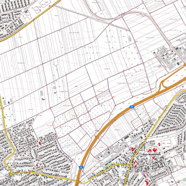 Ober-Olm 3 (1:5,000) Map by Landesamt fur Vermessung und ...