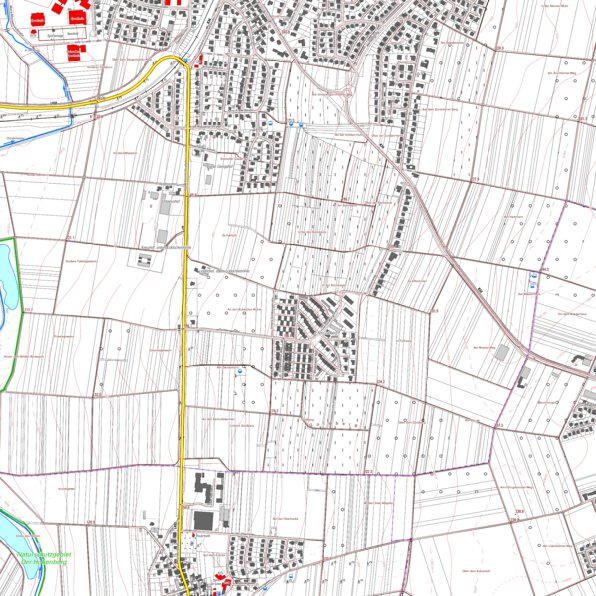 Nieder-Olm 1 (1:5,000) Map by Landesamt fur Vermessung und ...