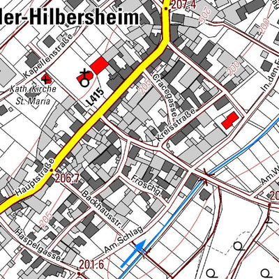 Nieder-Hilbersheim (1:5,000)