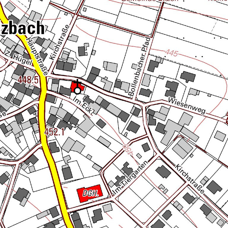 Sulzbach 1 (1:5,000) Map by Landesamt fur Vermessung und ...