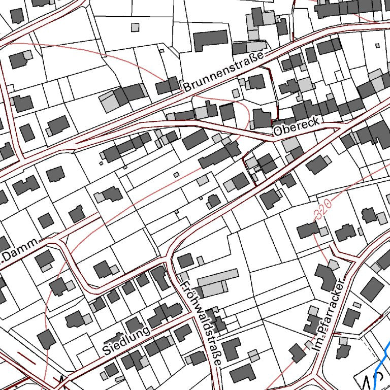 Pfeffelbach (1:5,000) Map by Landesamt fur Vermessung und ...