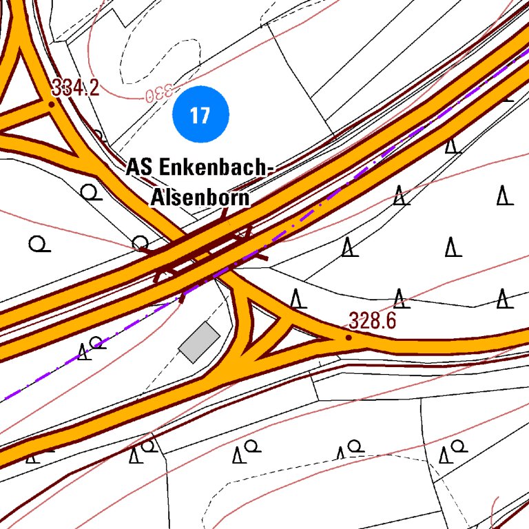 Enkenbach-Alsenborn 6 (1:5,000) Map by Landesamt fur Vermessung und ...