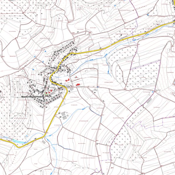 Neunkirchen am Potzberg (1:5,000) Map by Landesamt fur Vermessung und ...