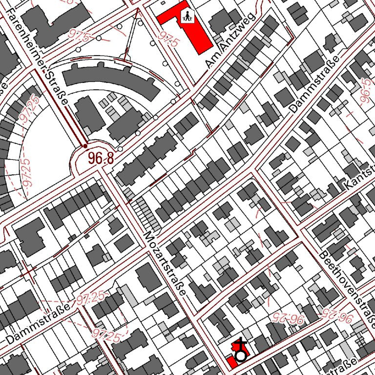 Mutterstadt Mutterstadt 1 (1:5,000) Map by Landesamt fur Vermessung und ...