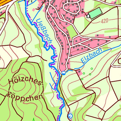 Dimraeth Full Map Demerath (1:25,000) Map by Landesamt fur Vermessung und ...