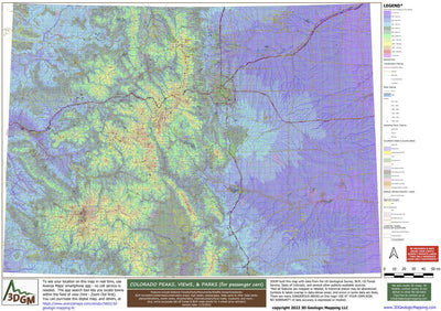 FREE Colorado Peaks, Views & Parks Map (for passenger cars)