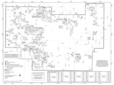 Motor Vehicle Use Map, Black Kettle and McClellan Creek Grassland (Back)