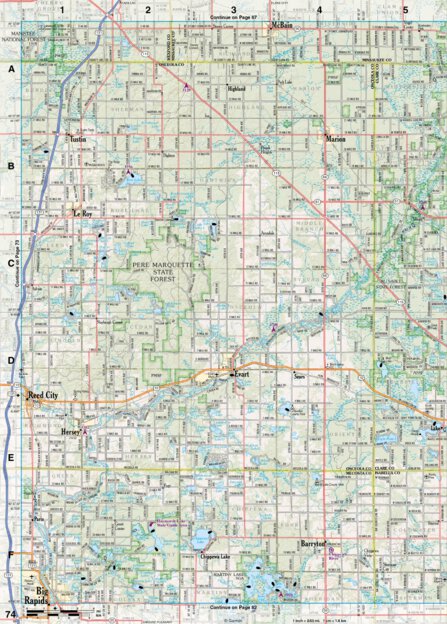 Michigan Atlas & Gazetteer Page 74