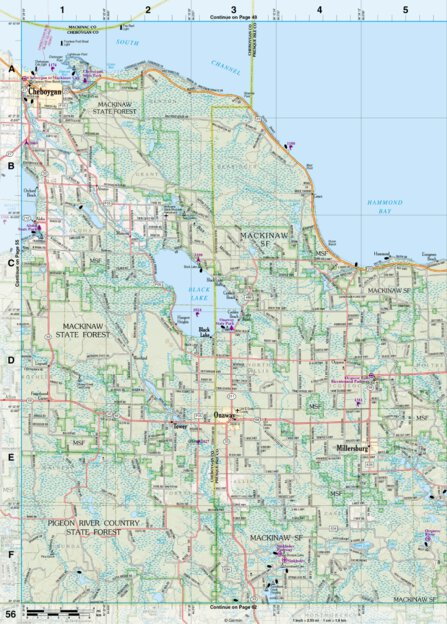 Michigan Atlas & Gazetteer Page 56